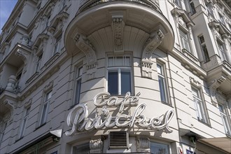 Baroque façade of a historic building, Vienna, Austria, Europe