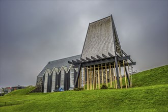 Christianskirkjan (Christian's Church), modern church building, KlaksvÃ­k, Faroe islands, Denmark,