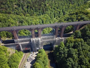 The Elstertalbrücke is a railway bridge in the Vogtland district of Saxony. It carries the