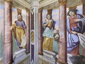 Frescoes in the Peace Room, Painter Sebastiano Taricco, Saletta chiamata del Silenzio, Palazzo