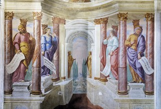 Frescoes in the Peace Room, Painter Sebastiano Taricco, Saletta chiamata del Silenzio, Palazzo