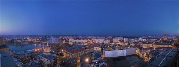 Dresden View to the east into the Elbe valley