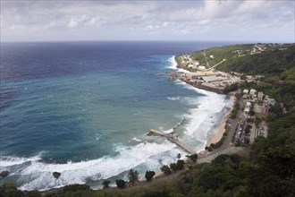 View of Flying Fish Cove, Christmas Island, Australia, Asia