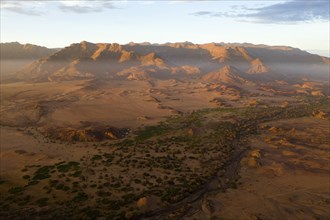 Ugab River and Brandberg, Erongo, Namibia, Africa