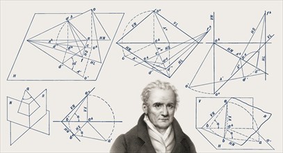 Gaspard Monge, Comte de Péluse, 1746 â€“ 1818, French mathematician, descriptive geometry