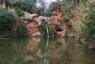 Pego do Inferno waterfall in Tavira Algarve, Portugal, Europe