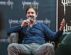 DÜSSELDORF-NEUSS, GERMANY, November 2nd 2019: Zach Galligan (*1964, American actor, Gremlins) talks