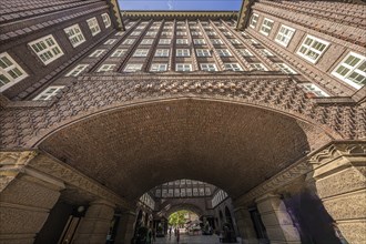 Chilehaus from the outside, Hamburg, Germany, Europe