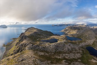 Landscape of Mageroya Island, Nordkapp, Troms og Finnmark, Norway, Europe