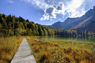 Frillensee near Inzell, Chiemgau, Upper Bavaria, Bavaria, Germany, Europe