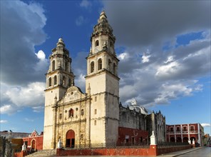 Cathedral church of Our Lady of the Immaculate Conception, Campeche city, Campeche State, Mexico,