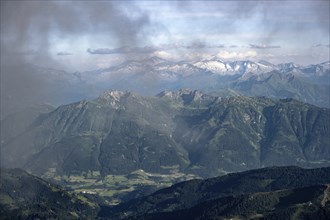 Dramatic mountain landscape, view from Hochkönig, Salzburger Land, Austria, Europe