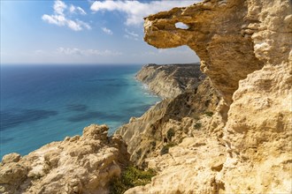 The cliffs of Cape Aspro near Pissouri, Cyprus, Europe