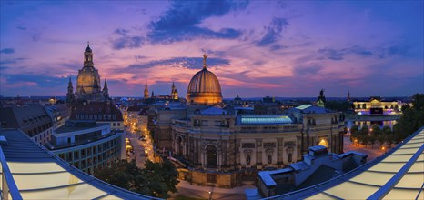 Evening view over Dresden's Old Town