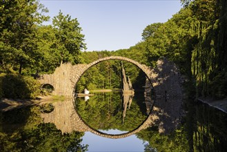 Rakotz Bridge in Kromlau Park, accessible again after extensive restoration and always a popular