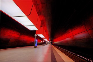 Hafencity University underground station, Hamburg, Germany, Europe