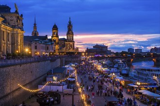 Brühl's Terrace for the city festival in Dresden