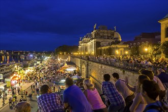 Brühl's Terrace for the city festival in Dresden