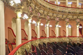 Belle Epoque Amazon Theatre, Concert Hall, Opera boxes, Manaus, Amazonia State, Brazil, South