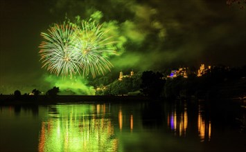 DEU Saxony Dresden (Â© Sylvio Dittrich +49 1772156417) Fireworks at the Schössernacht 2016 over the