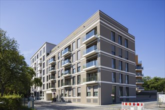 First building of the new development of the former Robotron site on Bürgerwiese completed and