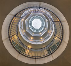 Staircase in old building, Hamburg, Germany, Europe