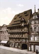 Huneborstelsche Haus, stood at Sack 5, in 1901 it was moved to Burgplatz, Brunswick, Lower Saxony,