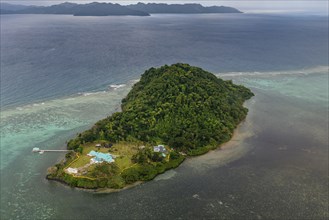 Little islet of the coast of Taveuni, Fiji, South Pacific, Oceania