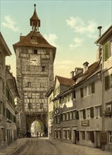 Schnetztor in the old town of Constance, Baden-Württemberg, Historic, digitally enhanced