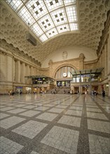 East hall, Leipzig main station, interior, Leipzig, Saxony, Germany, Europe