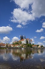 Albrechtsburg Castle, the Bishop's Palace and the Cathedral on the Schlossberg in Meissen