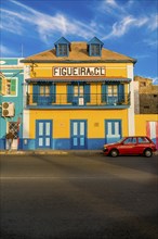 Colourful buildings in San Vincente. Mindelo. Cabo Verde. Africa