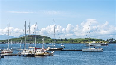 Oban Bay and Marina, Oban, Argyll and Bute, Scotland, UK