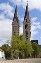 St. Stephanus and Sixtus Cathedral, Domplatz, Halberstadt, Harz Mountains, Saxony-Anhalt, Germany,