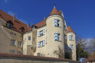 Wilfingen Castle, hunting lodge, windows, shutters, architecture, Wilflingen, municipality of