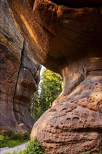 The Kelchstein is a mushroom rock in the Zittau Mountains near Oybin in Saxony and is part of the