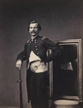 War wounded, Major H. A. Barnum, recovering from a penetrating abdominal gunshot wound with