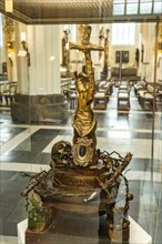 Relic arm of Anthony the Great in the interior of the Church of Our Lady in Bruges, Belgium, Europe