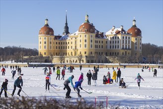 Baroque Moritzburg Hunting Lodge an extremely popular destination in winter, even during the corona