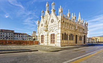 Church, Chiesa di Santa Maria della Spina, Gothic, Old Town, Pisa, Tuscany, Italy, Europe