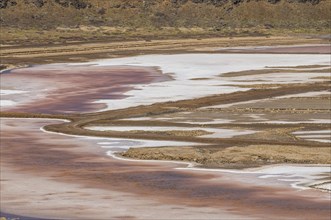 Sandbeach with salt or minerals. Sal. Pedro Da Sal. Cabo Verde. Africa