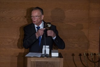 Ceremony 20th anniversary of the consecration of the New Synagogue Dresden Speaker Herbert Wagner,