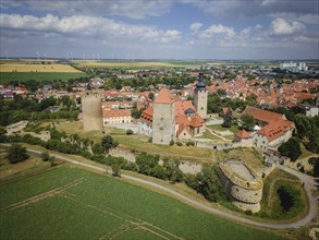 Querfurt Castle is located in the town of Querfurt in Saalekreis, Saxony-Anhalt. The hilltop castle