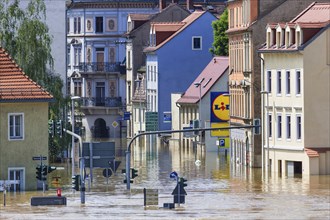 High water in Meissen at its peak