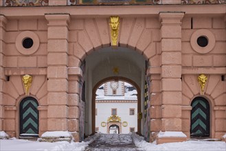 Augustusburg Hunting Lodge in the wintry Ore Mountains