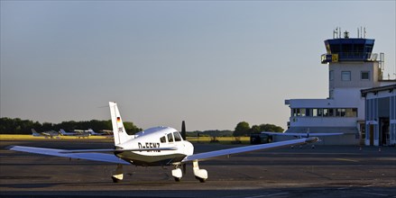 Essen-Mülheim airfield, commercial airfield, Mülheim an der Ruhr, Ruhr region, North