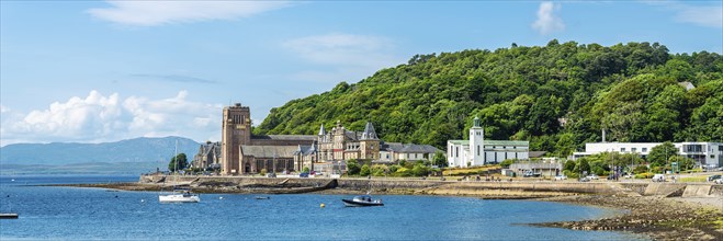 Panorama of seaside in Oban, Argyll and Bute, Scotland, UK