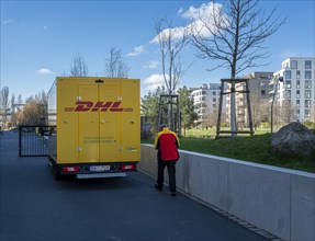 DHL parcel delivery service, Berlin, Germany, Europe