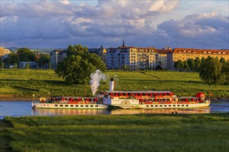 DEU Saxony Dresden Since 1995, at the 25th International Dixieland Festival, steamers and saloon