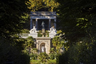 Sanssouci Park is part of the Potsdam palace park ensemble. In the foreground, the parterre of the